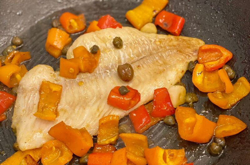Cod Fillet with Peppers